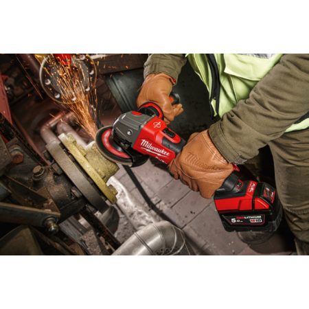 Smerigliatrice angolare 125 mm a velocità variabile con interruttore a slitta e freno M18 FUEL™