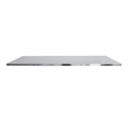 Piano di lavoro MDF rivestito acciaio inox 2.100x750 mm, banchi componibili C58BC BETA C58PLT-X 2,1