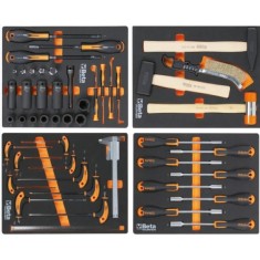 Cassettiera mobile Beta Worker BW 2400S XL9/E-XL con 9 cassetti e 487 utensili inclusi 2