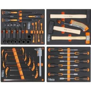 Cassettiera mobile Beta Worker BW 2400S XL9/E-XL con 9 cassetti e 487 utensili inclusi
