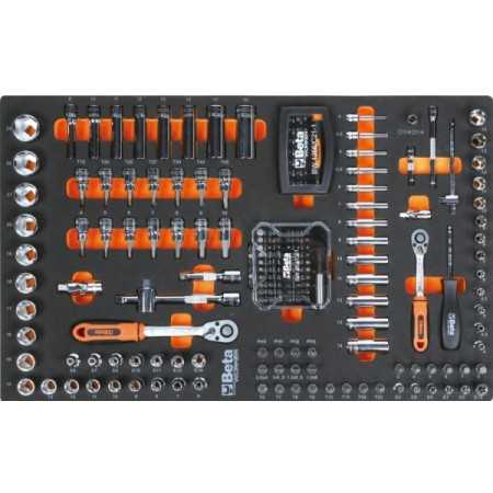 Cassettiera mobile Beta Worker BW 2400S XL9/E-XL con 9 cassetti e 487 utensili inclusi