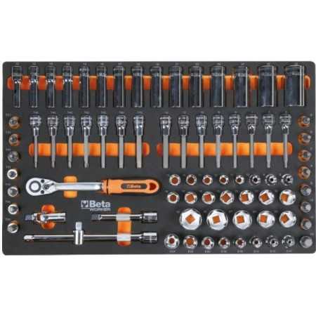 Cassettiera mobile Beta Worker BW 2400S XL9/E-XL con 9 cassetti e 487 utensili inclusi