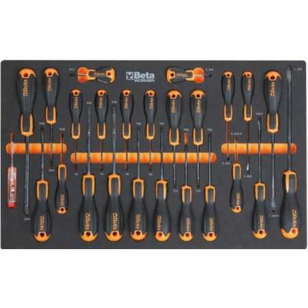 Cassettiera mobile Beta Worker BW 2400S XL9/E-XL con 9 cassetti e 487 utensili inclusi