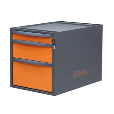 Cassettiera altezza 479 mm con 3 cassetti, per banchi componibili C58BC BETA C58CSH 3C