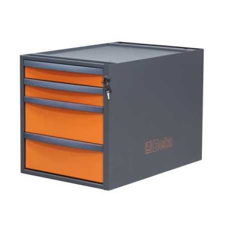 Cassettiera altezza 479 mm con 4 cassetti, per banchi componibili C58BC BETA C58CSH 4C