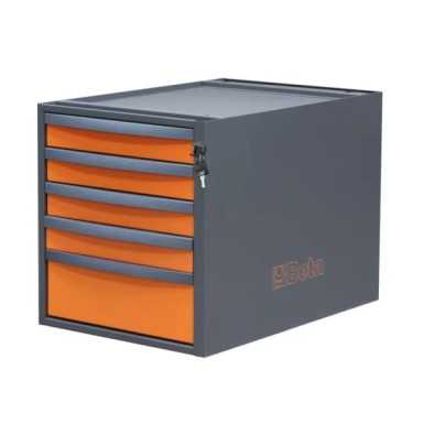 Cassettiera altezza 479 mm con 5 cassetti, per banchi componibili C58BC BETA C58CSH 5C