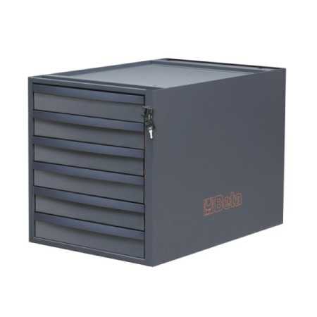 Cassettiera altezza 479 mm con 6 cassetti, per banchi componibili C58BC BETA C58CSH 6C