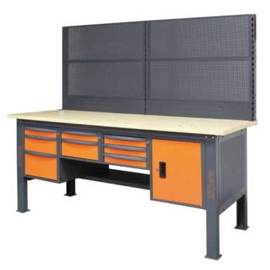 Kit 4 pannelli forati con struttura, per banchi componibili C58BC da 2,1 m BETA C58K/4PF-2,1M