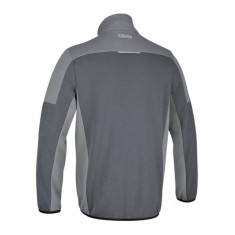 Felpa zip corta, 80% cotone, 20% poliestere, 280 g, antracite/grigio chiaro BETA 7643G 2