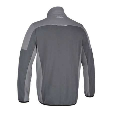 Felpa zip corta, 80% cotone, 20% poliestere, 280 g, antracite/grigio chiaro BETA 7643G