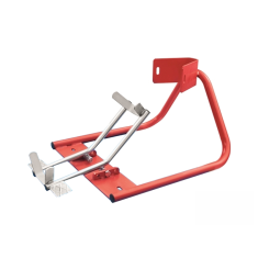 Morsa ribaltabile blocca ruota anteriore per sollevatori moto OMCN 563-A