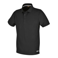 Polo work in cotone 200g, con 3 bottoni, nera BETA 7552N