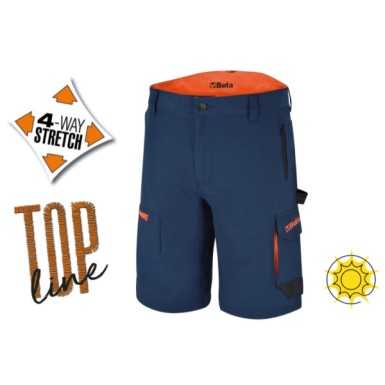 Bermuda leggeri da lavoro, multitasche elasticizzati Slim fit BETA 7661B