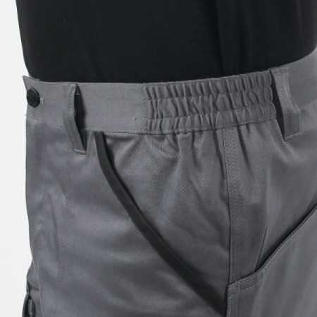 Bermuda da lavoro in 100% cotone elasticizzato grigio, comodi e resistenti BETA 7931MG