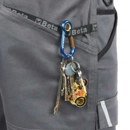 Bermuda da lavoro in 100% cotone elasticizzato grigio, comodi e resistenti BETA 7931MG