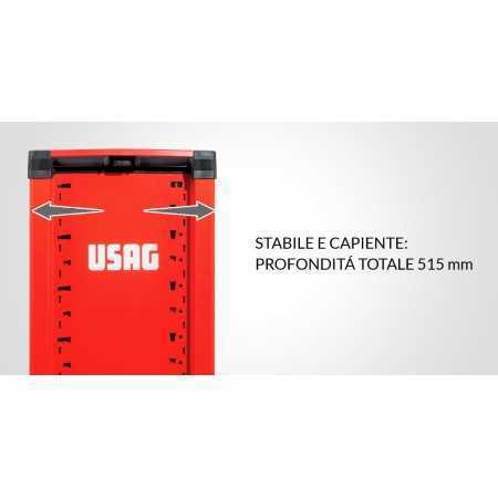 USAG U05160117 516 ST6NV Carrello Vuoto, 7 cassetti