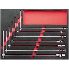 Modulo in spugna bicolore assortito chiavi a snodo 519 M 276_XXL (7 pz)