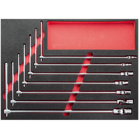 Modulo in spugna bicolore assortito chiavi a snodo 519 M 276_XXL (7 pz)