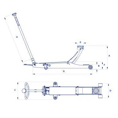 Sollevatore idraulico a carrello OMCN 3020 3T