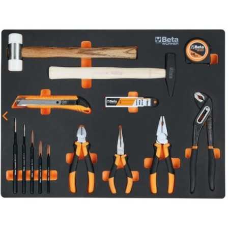 Combinazione arredo officina C45PRO 2.0 B7X con assortimento di 196 utensili universali