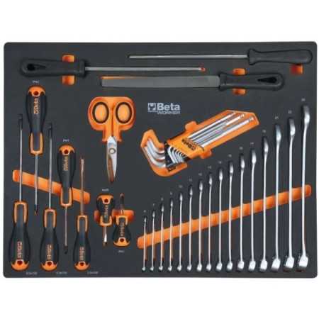 Combinazione arredo officina C45PRO 2.0 B7X con assortimento di 196 utensili universali