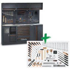 Combinazione arredo officina C45PRO 2.0 AX con assortimento di 157 utensili universali 2