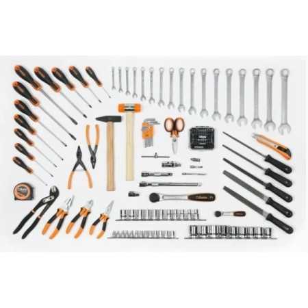 Combinazione arredo officina C45PRO 2.0 AX con assortimento di 157 utensili universali