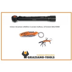 Chiave dinamometrica compatta in alluminio, con meccanismo a scatto, fino a 15Nm 605BC/15 Beta