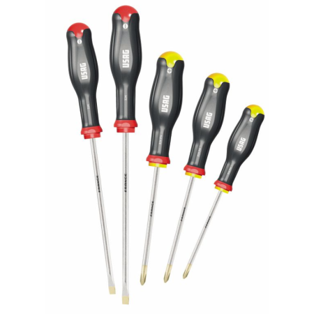 324 SH5 Serie di 5 giraviti per viti con intaglio e impronta a croce PHILLIPS® Usag