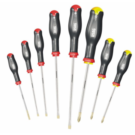 324 SH8 Serie di 8 giraviti per viti con intaglio e impronta a croce PHILLIPS® Usag