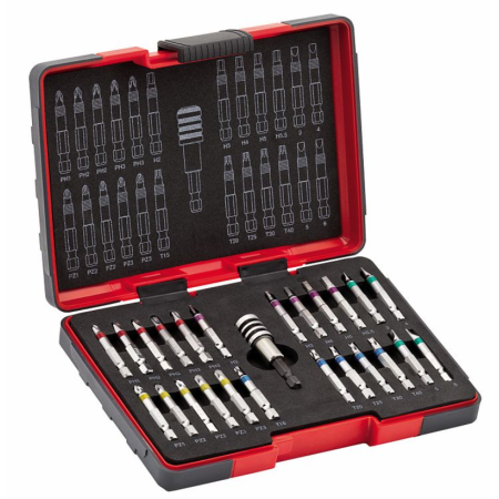 664 S25 Assortimento di inserti lunghi per avvitatori (25 pz) - attacco 1/4" Usag