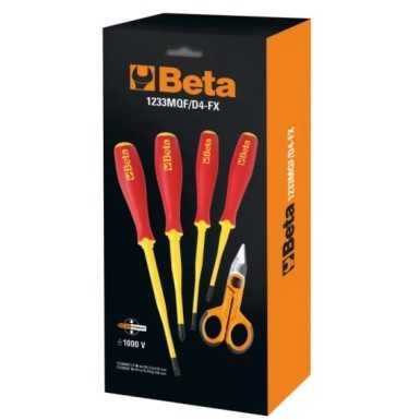 Serie di quattro giraviti slim con forbice per elettricisti 1128FX