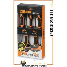 Serie di 8 cacciaviti taglio e croce Beta Morphos 1223 D5