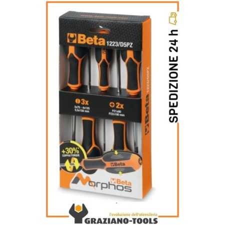 Serie di 8 cacciaviti taglio e croce Beta Morphos 1223 D5