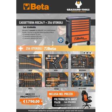 Cassettiera RSC24/7 + 256 utensili Beta