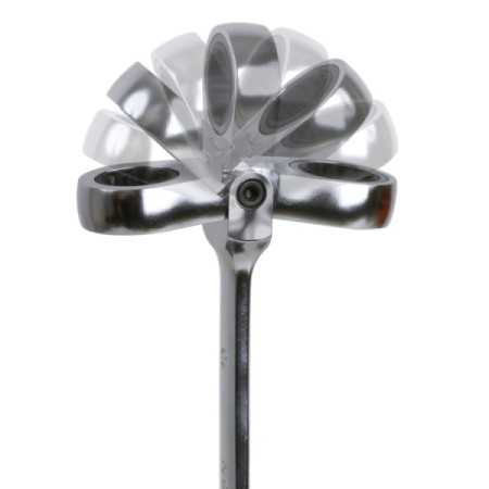 Serie di 8 chiavi combinate a cricchetto snodate con supporto compatto Beta 142SN/SC8
