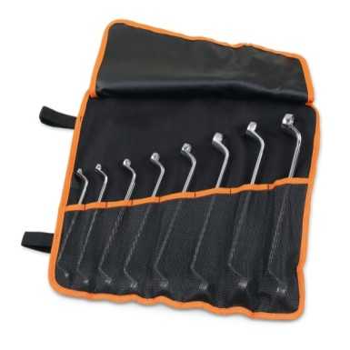 Serie Di 8 Chiavi Poligonali Doppie Curve In Busta Avvolgibile Di Poliestere Resistente - Beta 90/B8N