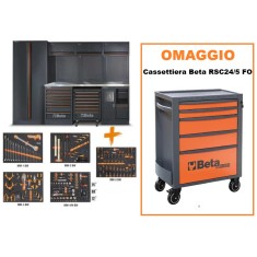 Combinazione arredo officina C45PRO 2.0 X + ass. 268 utensili