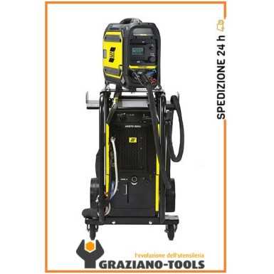 ESAB ARISTO 500IX + ROBUST FEED PULSE OFFSHORE - IMPIANTO COMPLETO RAFFR.ACQUA CON CAVI COLLEGAMENTO 5MT. + Sentinel A60 inclusa