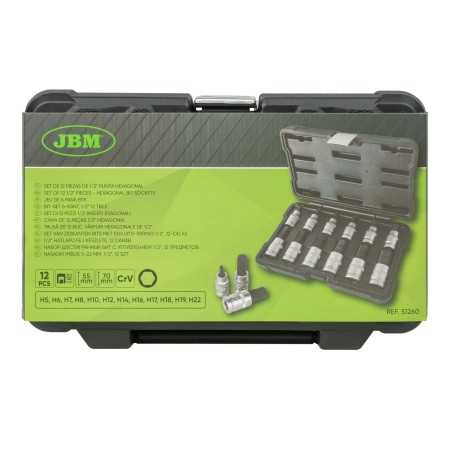 Set di 12 chiavi a inserto esagonali ½” JBM 51260