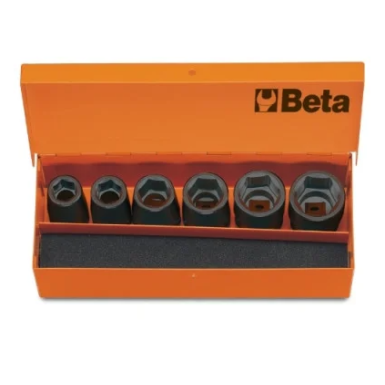 SERIE DI 6 CHIAVI A BUSSOLA MACCHINA CON ATTACCO QUADRO FEMMINA 1/2" FOSFATATE ART. 720/C6