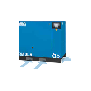 Compressore a vite ABAC Formula I 7,5kW velocità variabile su basamento, 4-13 bar