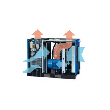 Compressore a vite ABAC Formula I 7,5kW velocità variabile su basamento, 4-13 bar