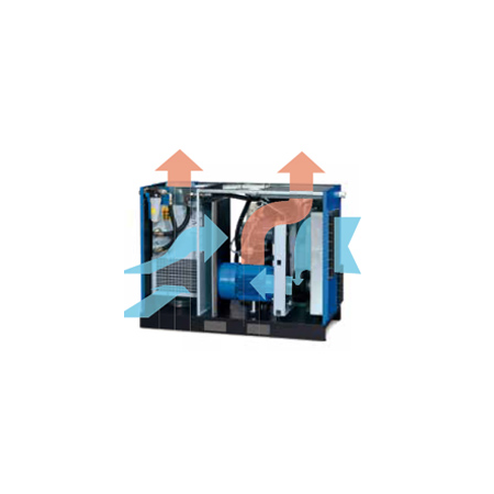 Compressore a vite ABAC Formula I 7,5kW velocità variabile su basamento, 4-13 bar