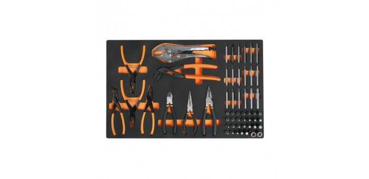 Cassettiera mobile con otto cassetti e assortimento di 445 utensili AUTOMOTIVE 2400 RSC24/8-VAL