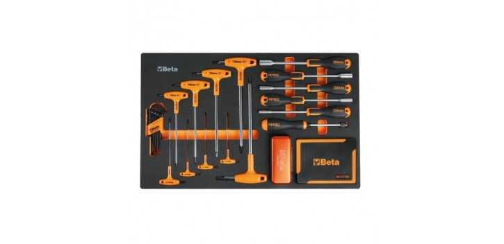 Cassettiera mobile con otto cassetti e assortimento di 445 utensili AUTOMOTIVE 2400 RSC24/8-VAL