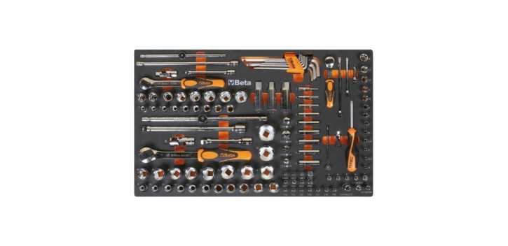 Cassettiera mobile con otto cassetti e assortimento di 445 utensili AUTOMOTIVE 2400 RSC24/8-VAL