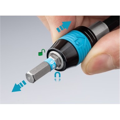 Giravite a cricchetto per bit con caricatore integrato HAZET 811R-3