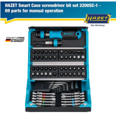 Serie di inserti (Bits) giravite 69 pz. SmartCase HAZET 2200SC-1 2