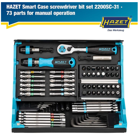 Serie di bit SmartCase 73 pz. HAZET 2200SC-31